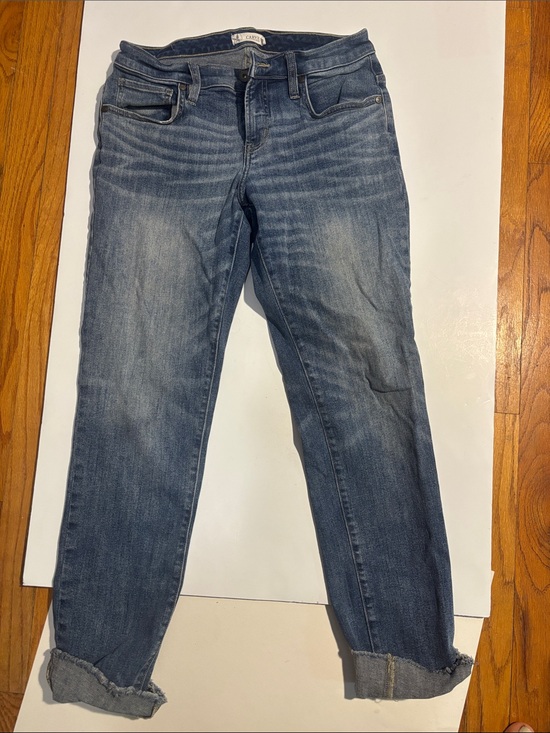 Carve Designs Denim - Carve Designs Distressed Light-Mid Blue Boyfriend Jeans